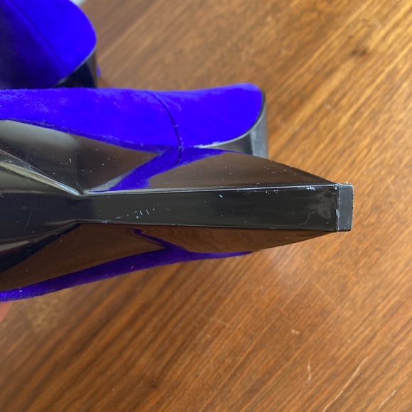 Dolce Vita - Blue Suede pumps with block heel, size 8.5 - Picture 3 of 7